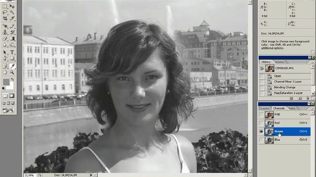 Photoshop урок 304 Коррекция передержанного изображения смотреть онлайн