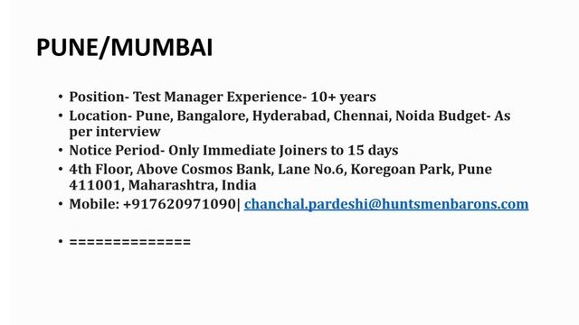 Software Testing Vacancies |QA jobs vacancy|SDET |Automation job vacancy All over India OCT-26-2022