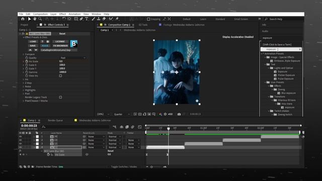 Popular BCC Lens Blur (Free presets) ;after effects