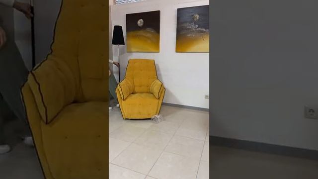 Creating cozy reading corner designer armchair /Желтое дизайнерское кресло - тренд в интерьере 2021