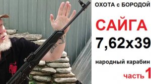 ОХОТА с БОРОДОЙ. Сайга 7,62х39. Самый народный карабин. Еще послужит! часть 1