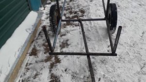Фаркоп и прицеп на мотоцикл урал.