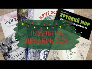 Планы на месяц ДЕКАБРЬ в раскрасках антистресс