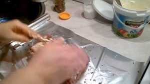 Свиные пряные ребрышки запеченные в фольге