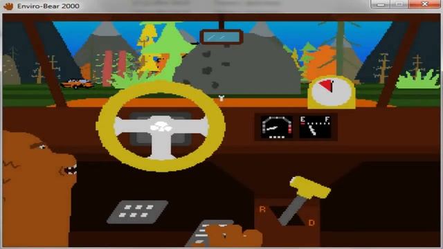 Обзор Enviro bear. Медведь собирает запасы на машине смотреть онлайн