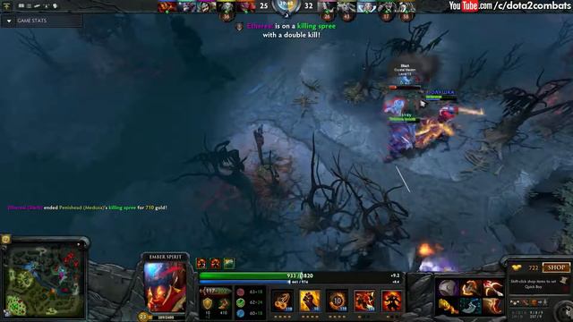 Dendi Playing Ember Spirit with Divine - 7000 MMR, Dota 2 смотреть онлайн