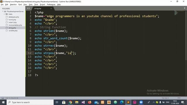 String in Php | Php Tutorial #8