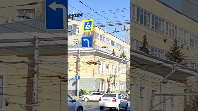 Пенза в преддверии весны. Посмотрите сколько много снега в центре города.