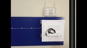 GPON RTK B-Focus O-4G2Pw, стенд GPON, крепление роутера, ONT, оптический тераминал, щит слаботочка.