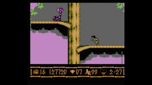 Dendy (Famicom,Nintendo,Nes) 8-bit Jungle Book / Книга Джунглей Level 5 / уровень 5 Прохождение