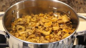 Суп из замороженных лисичек