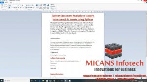 TWITTER SENTIMENT ANALYSIS TO CLASSIFY HATE SPEECH IN TWEETS  PYTHON PROJECT