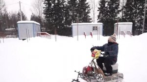 снегоход из триммера 2