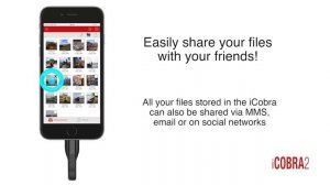 Connect your iCobra2 and quickly extend your iPhone or iPad’s memory!