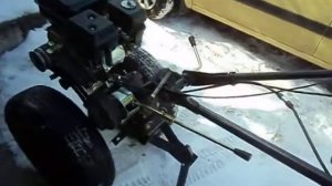 Мотоблок на воде.  Утяжеляем мотоблок на 30 кг. Утяжелитель для мотоблока.