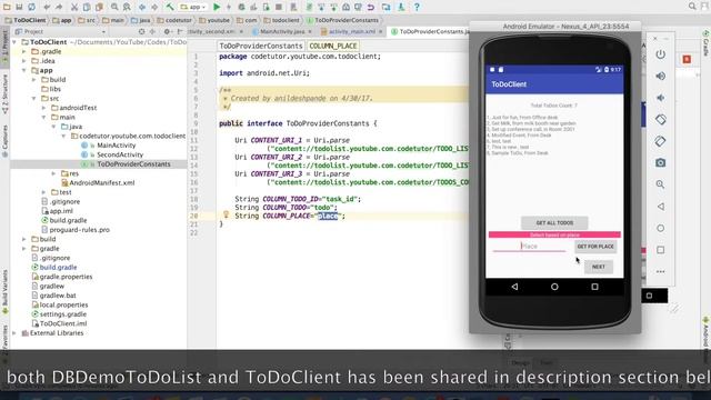 ADP - Part 16, Custom Content Provider - The Finale смотреть онлайн