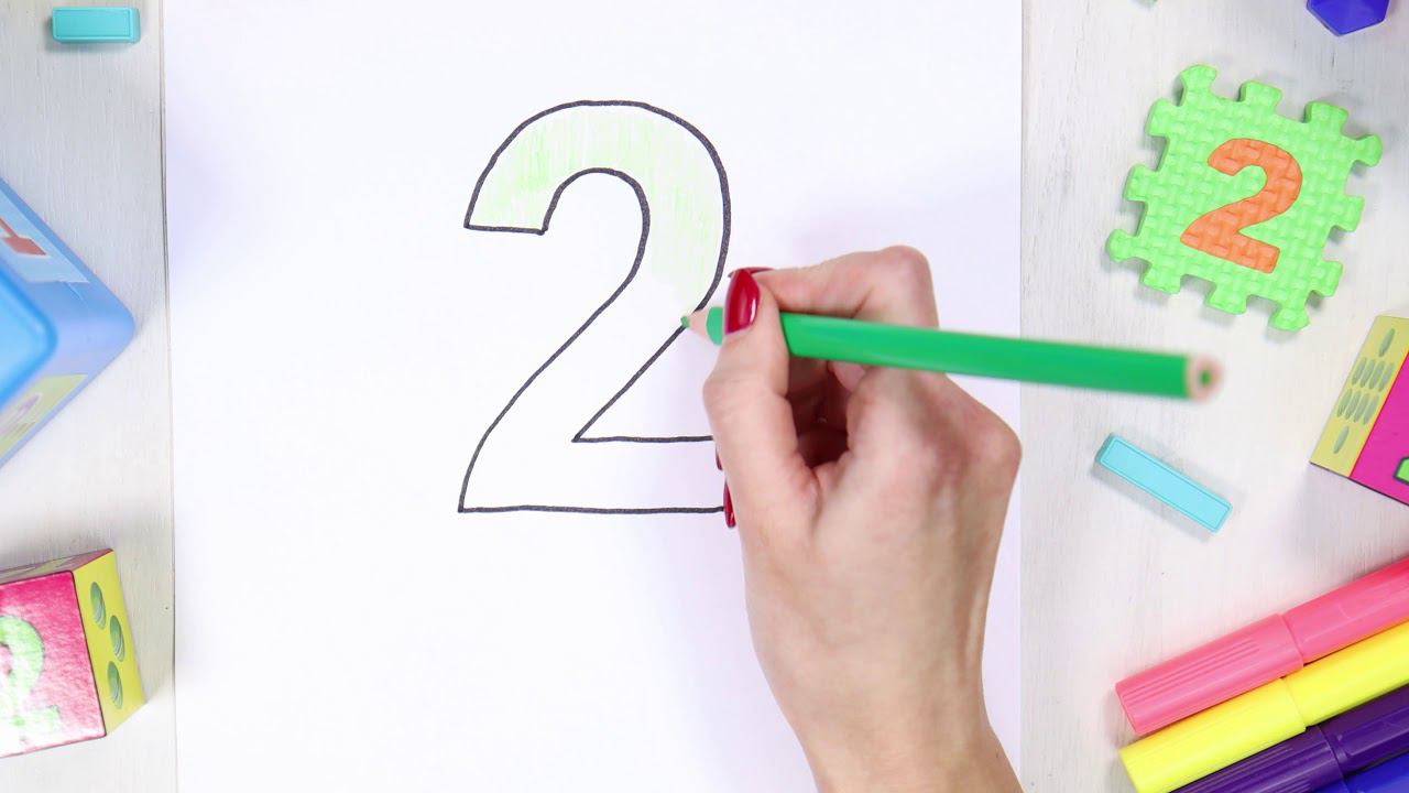 Цифра 2. Вивчаємо цифру два, розвиваюче відео. Вчимо цифри смотреть онлайн