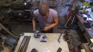 Ремонт токарного станка 1К62 ,  эпизод №1 , шабрение резцедержки.