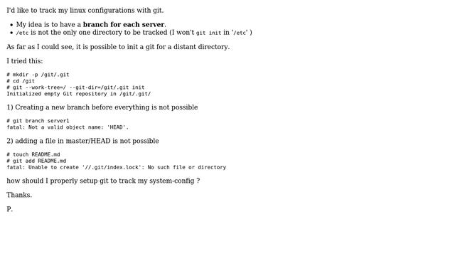 Tracking the linux config with git: how? (2 Solutions!!) смотреть онлайн