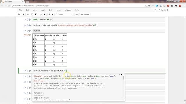 Python Pandas Tutorial 27 | How to reshape pandas data frame смотреть онлайн