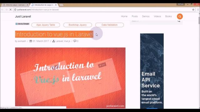 Introduction to vue.js in Laravel || Vue Js || justlaravel.com