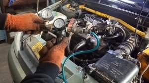 Калина троит. Чистка дроссельной заслонки. Диагностика двигателя пневмотестером.