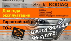 SKODA KODIAQ. Шкоду больше не куплю. ТО-2. Ремонт по гарантии