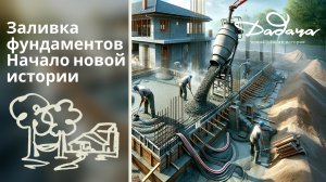 Заливка фундамента: "ДаДача в Хлопово" начинает строительство новых домов.