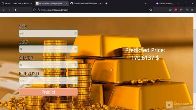 Machine Learning Project built using React and FastAPI
