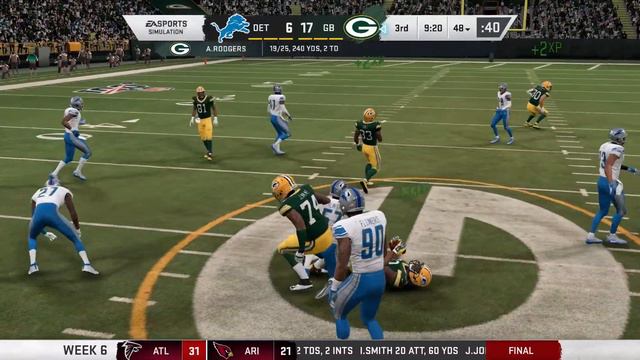 Madden 20 Franchise - Green Bay Packers Episode 8 - Week 6 VS Detroit Lions