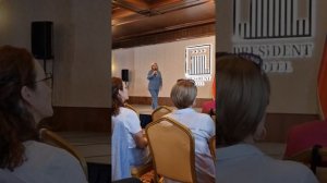 Марина Холкина врач о продукции Beverone  на презентации в Москве.