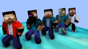 MONSTER SCHOOL : GANGNAM STYLE HEROBRINE BROTHERS - MINECRAFT ANIMATION