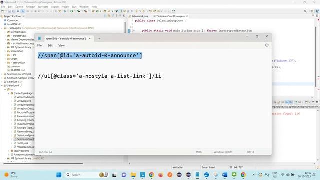 Selenium#7:How to Automate DropDown in Selenium 4 12 1