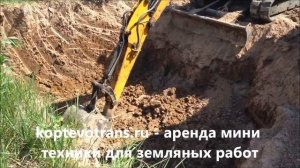 Копка котлована под фундамент дома