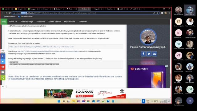 Docker training session - 8 by Pavan Kumar Aryasomayajulu | tutorial for docker | sailssoftware.com смотреть онлайн