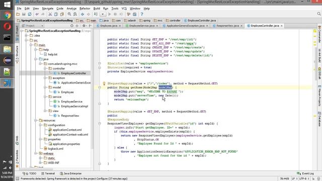 ESpark Adarsh Spring Mvc Rest Local Exception Handling смотреть онлайн