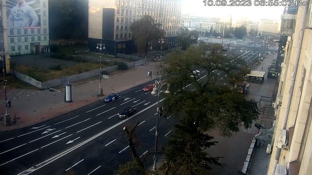 Веб-камера Киев Европейская площадь + Майдан 2023 09 10 смотреть онлайн