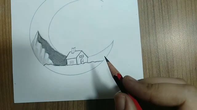 How to draw a moon easy / pencil drawing / Fantasy art смотреть онлайн
