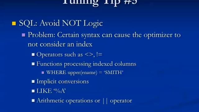 20 Essential Oracle SQL and PL/SQL Tuning Tips смотреть онлайн