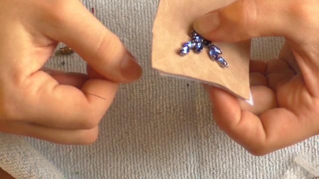 Брошь из бисера и кристаллов Букет лаванды. Подробный мастер класс по вышивке броши смотреть онлайн