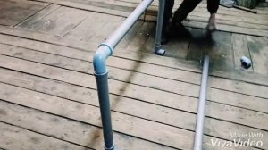 хоккейные ворота своими руками из пластиковых труб