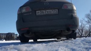 Итоговый вариант выхлопа на компонентах Autoexe Mazda 6 GG/GY