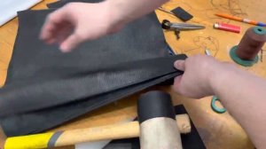 Tote bag / Сумка шоппер своими руками из натуральной кожи