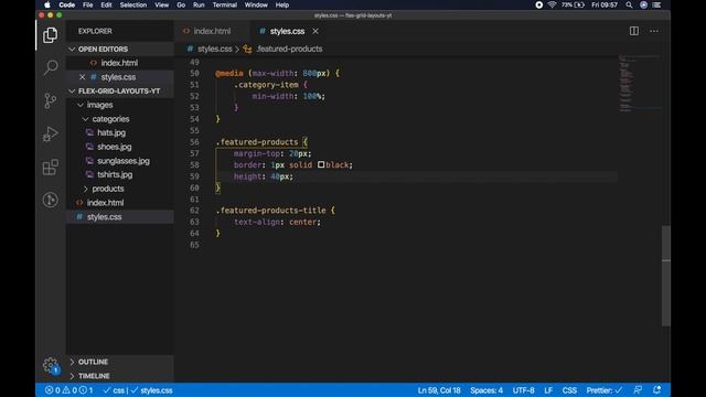 CSS e-commerce layout from scratch (with CSS grid & flexbox) - PART 1
