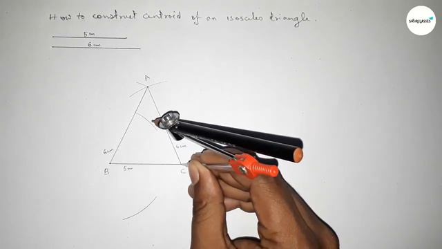 How to construct centroid of an isosceles triangle. shsirclasses. смотреть онлайн