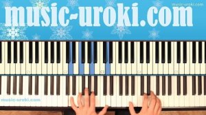 В лесу родилась елочка. Урок игры на фортепиано