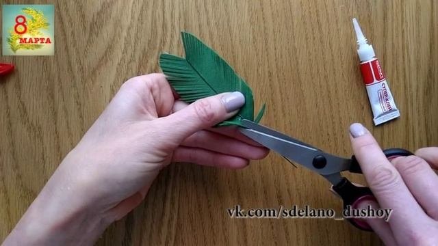 Мимоза из фоамирана мастер-класс vk.com/sdelano_dushoy