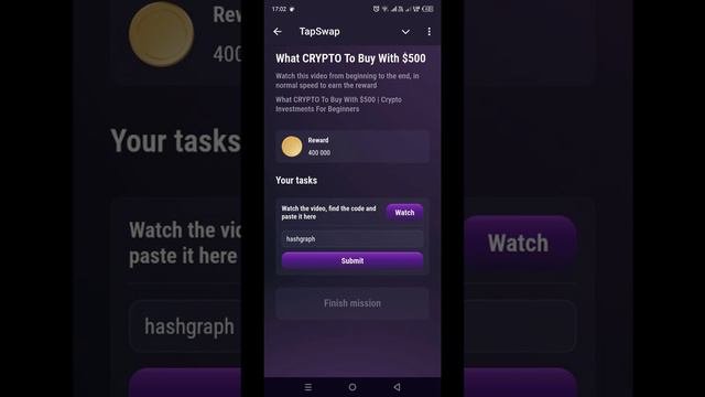 TapSwap код (What CRYPTO To Buy With $500) на 27.07.2024 #tapswap #tapswapcode #crypto