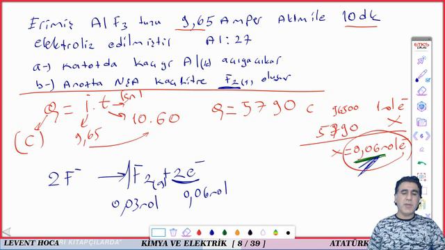 ELEKTROLİZ FARADAY YASALARI  ( Ayt Kimya 2021 ) смотреть онлайн