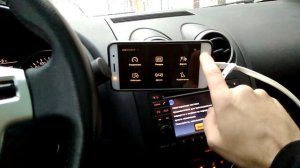 Проектор Hudway Cast с навигатором Hudway (Google Maps) на лобовом стекле Nissan Qashqai+2